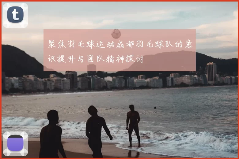 聚焦羽毛球运动成都羽毛球队的意识提升与团队精神探讨