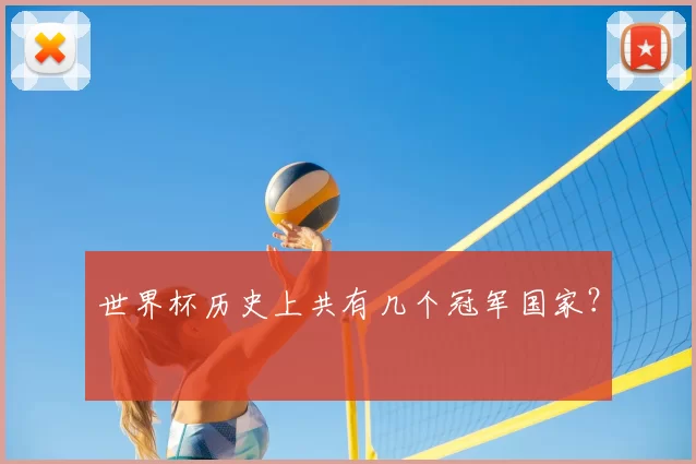 世界杯历史上共有几个冠军国家?